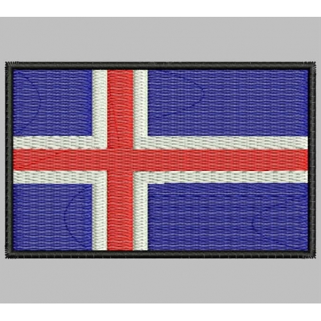Parche Bordado Bandera ISLANDIA