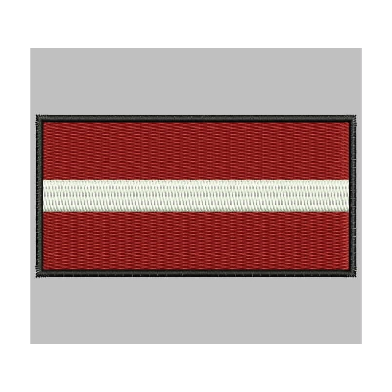 Bandera de letonia Parche Bordado de Aplicación con Plancha 