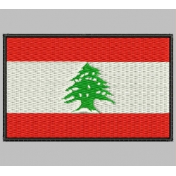 LEBANON FLAG Embroidered Patch