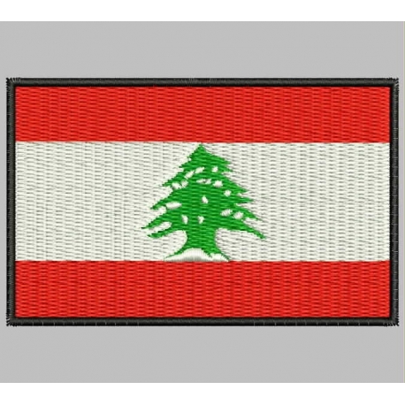 Parche Bordado Bandera LIBANO