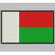 MADAGASCAR FLAG Embroidered Patch