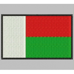 MADAGASCAR FLAG Embroidered Patch