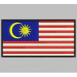 MALAYSIA FLAG Embroidered Patch