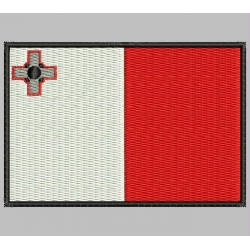MALTA FLAG Embroidered Patch