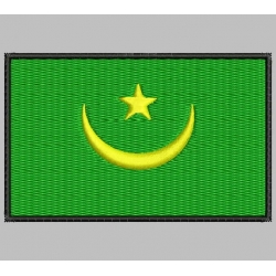 MAURITANIA FLAG Embroidered Patch