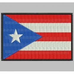 Parche Bordado Bandera PUERTO RICO