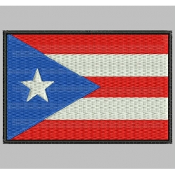 PUERTO RICO FLAG Embroidered Patch