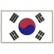 Parche Bordado Bandera COREA DEL SUR