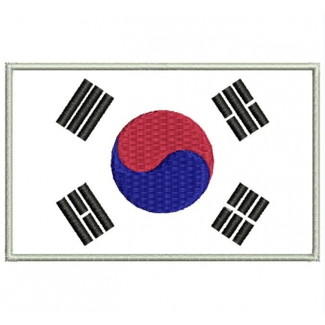 Parche Bordado Bandera COREA DEL SUR