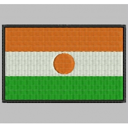 NIGER FLAG Embroidered Patch