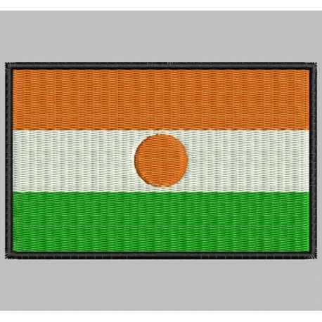 NIGER FLAG Embroidered Patch