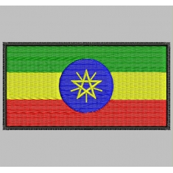 ETHIOPIA FLAG Embroidered Patch