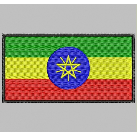 ETHIOPIA FLAG Embroidered Patch