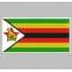ZIMBADWE FLAG Embroidered Patch
