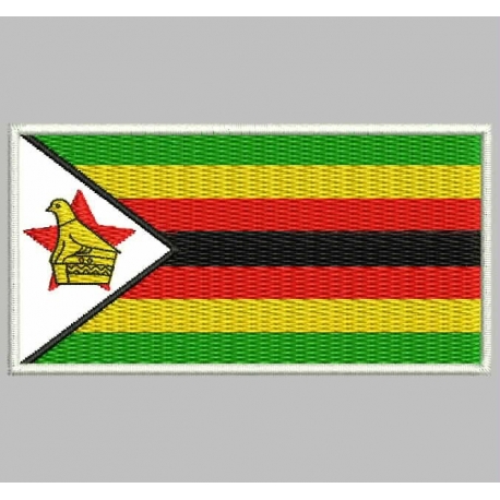 ZIMBADWE FLAG Embroidered Patch