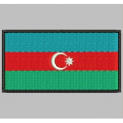 AZERBAIJAN FLAG Embroidered Patch