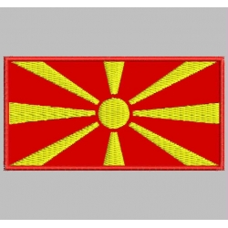 MACEDONIA FLAG Embroidered Patch