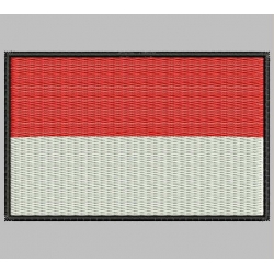MONACO FLAG Embroidered Patch