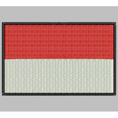 MONACO FLAG Embroiderd Patch