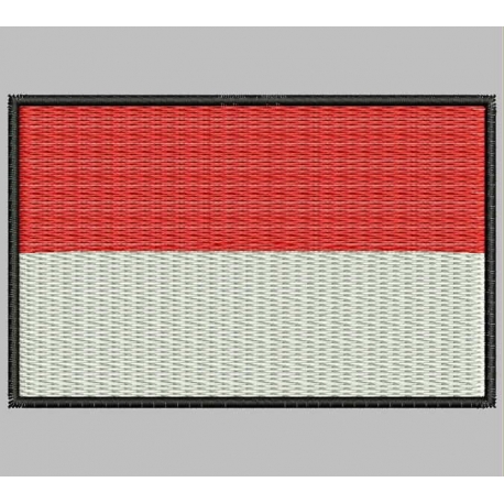 MONACO FLAG Embroiderd Patch