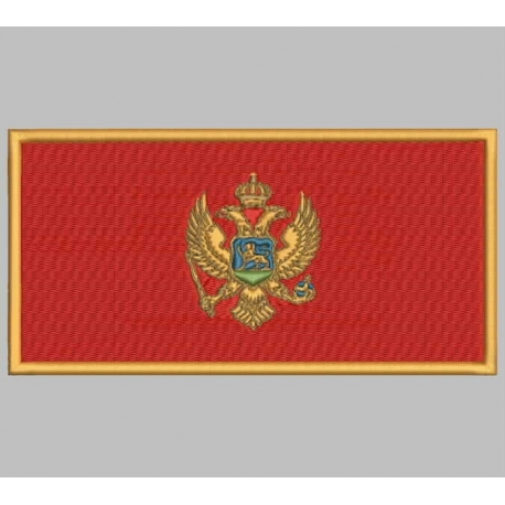 Parche Bordado Bandera MONTENEGRO