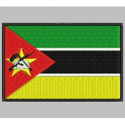 MOZAMBIQUE FLAG Embroidered Patch