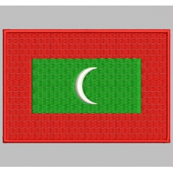 MALDIVES FLAG Embroidered Patch