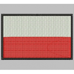 POLAND FLAG Embroidered Patch