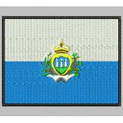 SAN MARINO FLAG Embroidered Patch