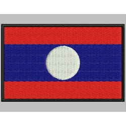 Parche Bordado Bandera LAOS