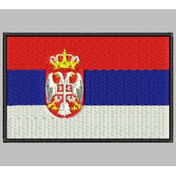 Parche Bordado Bandera SERBIA