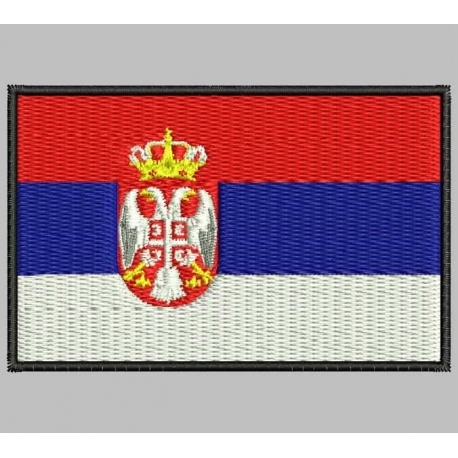 SERBIA FLAG Embroidered Patch
