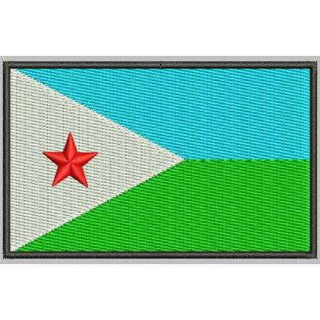 Parche Bordado Bandera DJIBOUTI