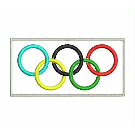 OLYMPIC FLAG Embroidered Patch