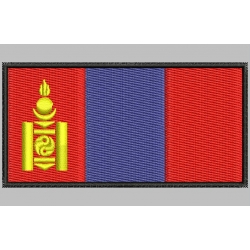 MONGOLIA FLAG Embroidered Patch