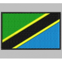 TANZANIA FLAG Embroidered Patch