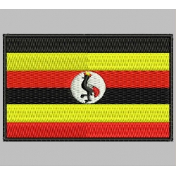 UGANDA FLAG Embroidered Patch