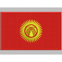 KYRGYZSTAN FLAG Embroidered Patch