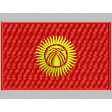 KYRGYZSTAN FLAG Embroidered Patch