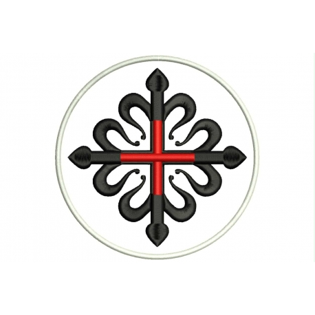 CROSS ORDER of MONTESA Embroidered Patch