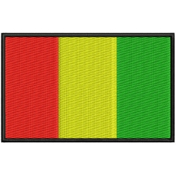 GUINEA CONAKRY FLAG Embroidered Patch