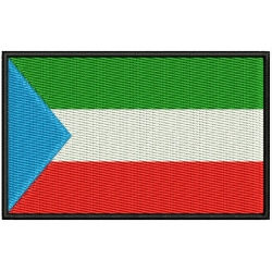 EQUATORIAL GUINEA FLAG Embroidered Patch