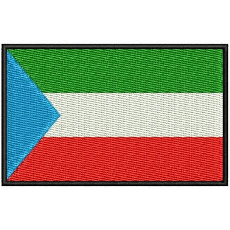 EQUATORIAL GUINEA FLAG Embroidered Patch