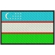 Parche Bordado Bandera UZBEKISTAN