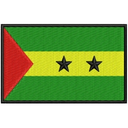SAO TOME AND PRINCIPE FLAG Embroidered Patch