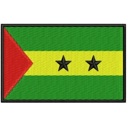 SAO TOME & PRINCIPE FLAG Embroidered Patch