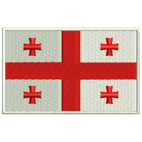 GEORGIA FLAG Embroidered Patch