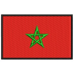 MOROCCO FLAG Embroidered Patch