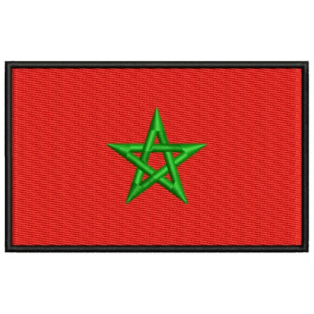 MOROCCO FLAG Embroidered Patch