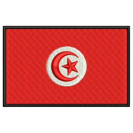 TUNISIA FLAG Embroidered Patch